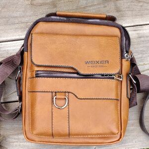 Weixier Brown Men's Messenger Bag